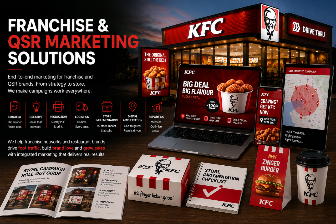 Franchise and QSR marketing campaign services